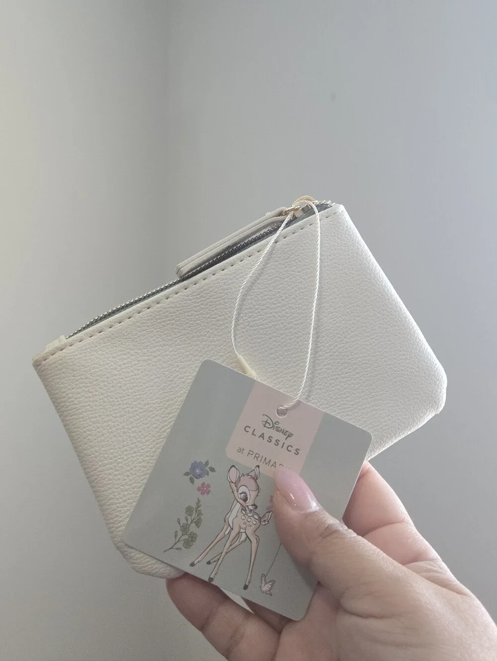 Disney Bambi Cream Floral Coin Pouch, Faux Leather, Primark